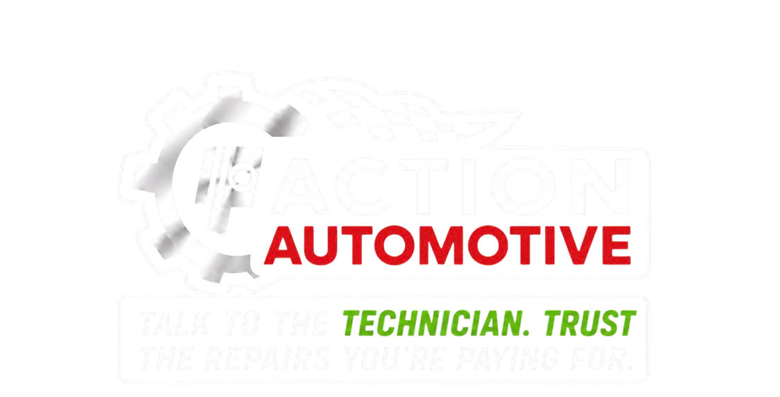 Action Automotive Service logo with the tagline Talk to the Technician