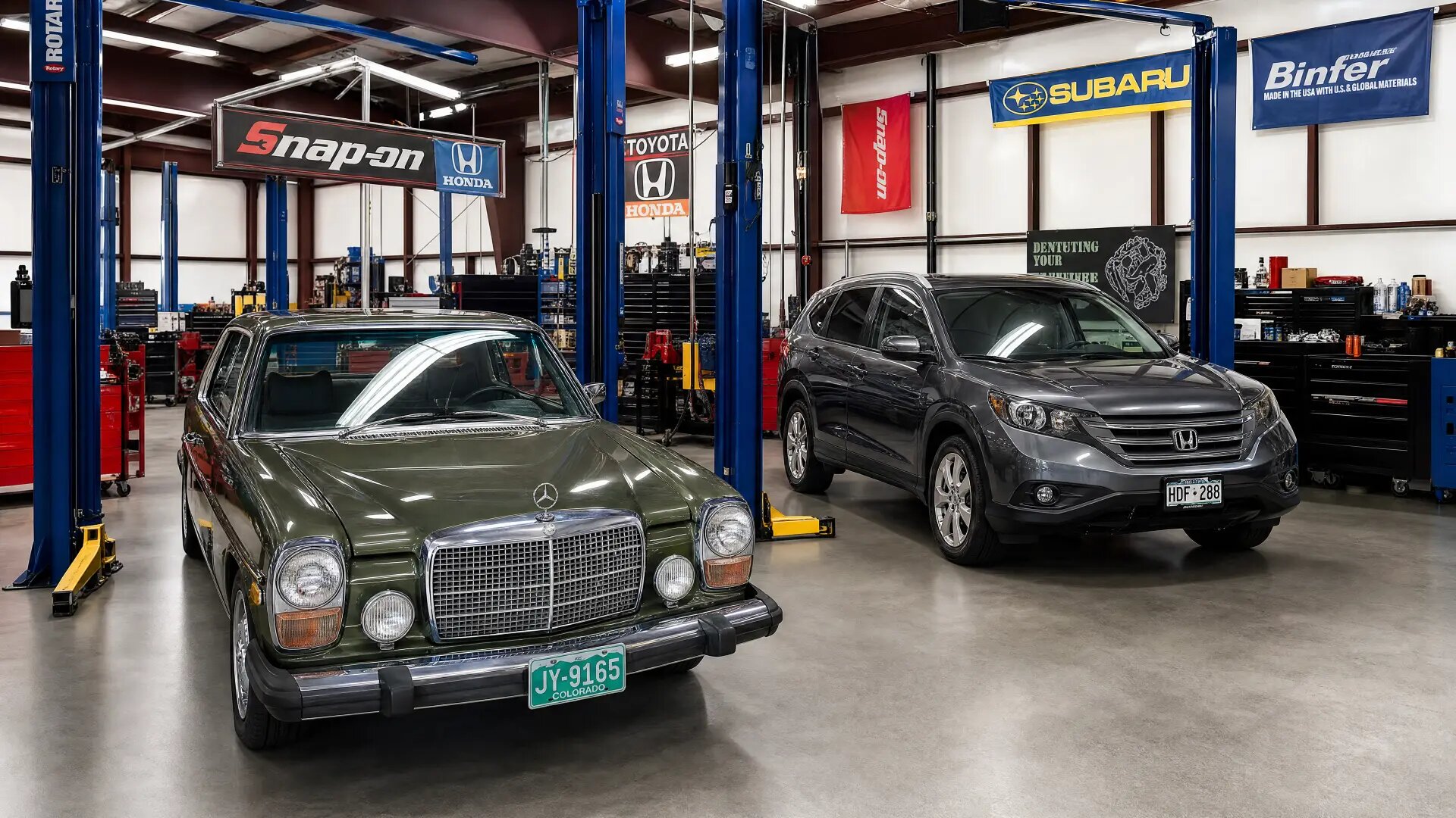 Inside the Action Automotive shop in Colorado Springs